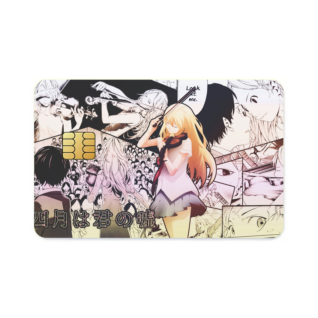 Anime Your Lie in April  Credit Card Skins (4-in-1 Pack)