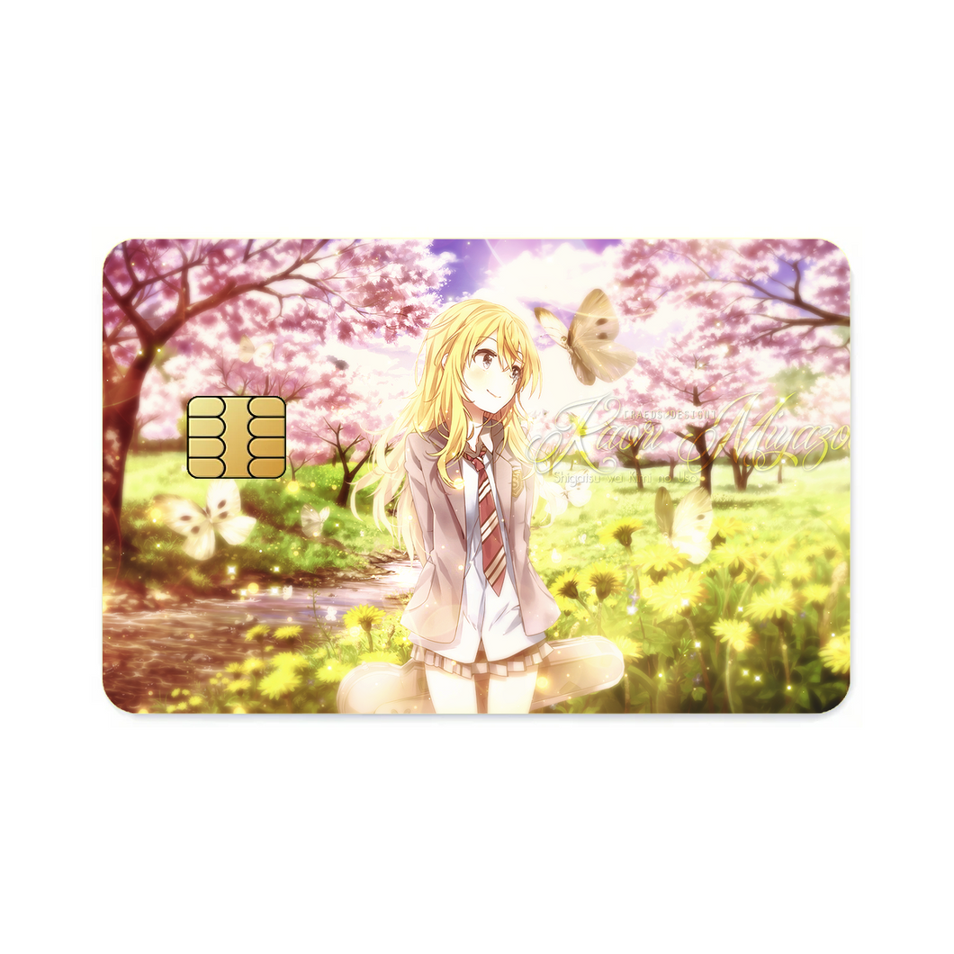 Anime Your Lie in April  Credit Card Skins (4-in-1 Pack)