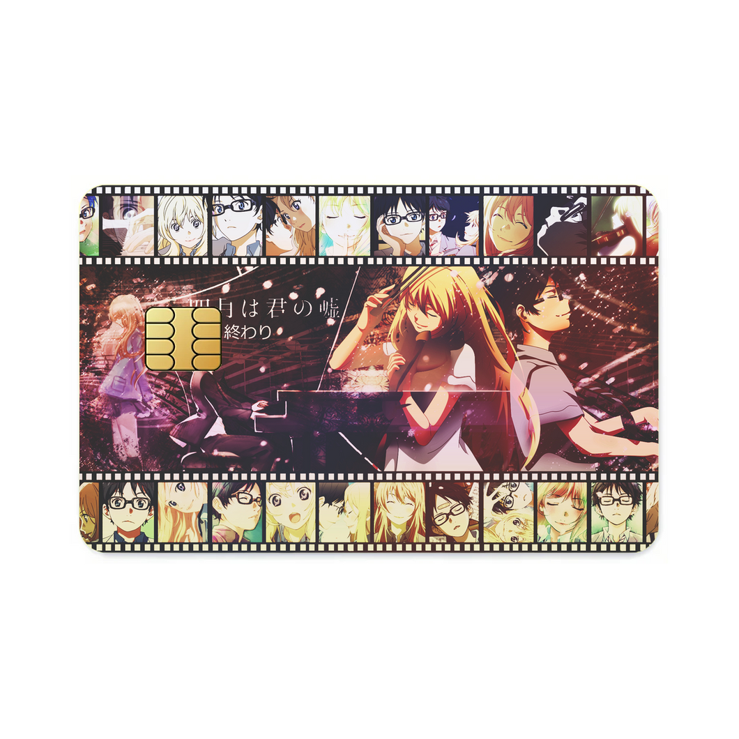 Anime Your Lie in April  Credit Card Skins (4-in-1 Pack)