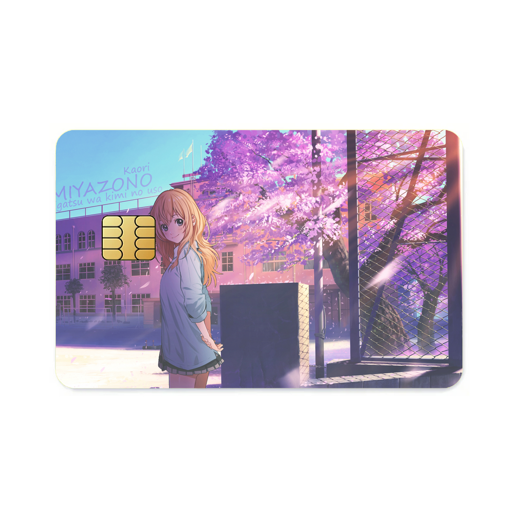 Anime Your Lie in April  Credit Card Skins (4-in-1 Pack)