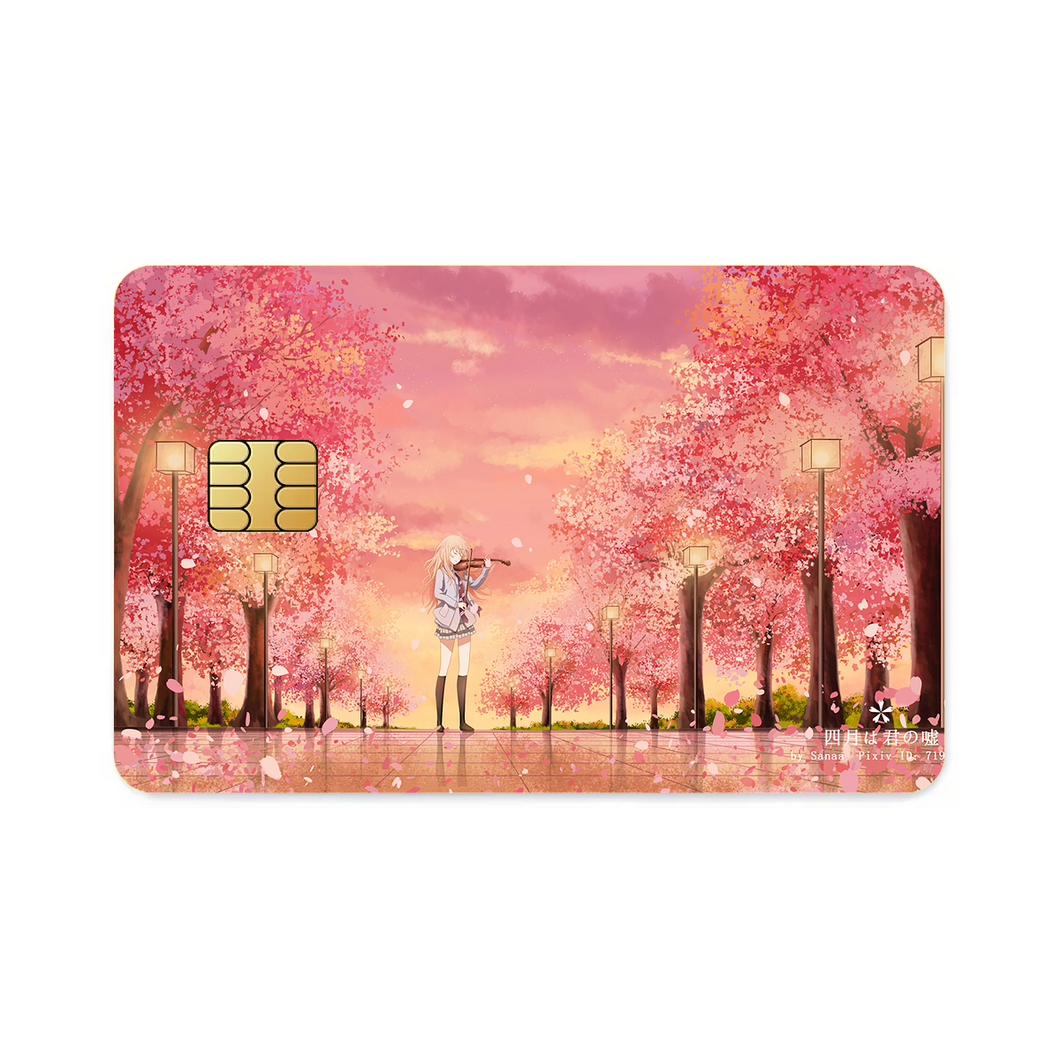 Anime Your Lie in April  Credit Card Skins (4-in-1 Pack)