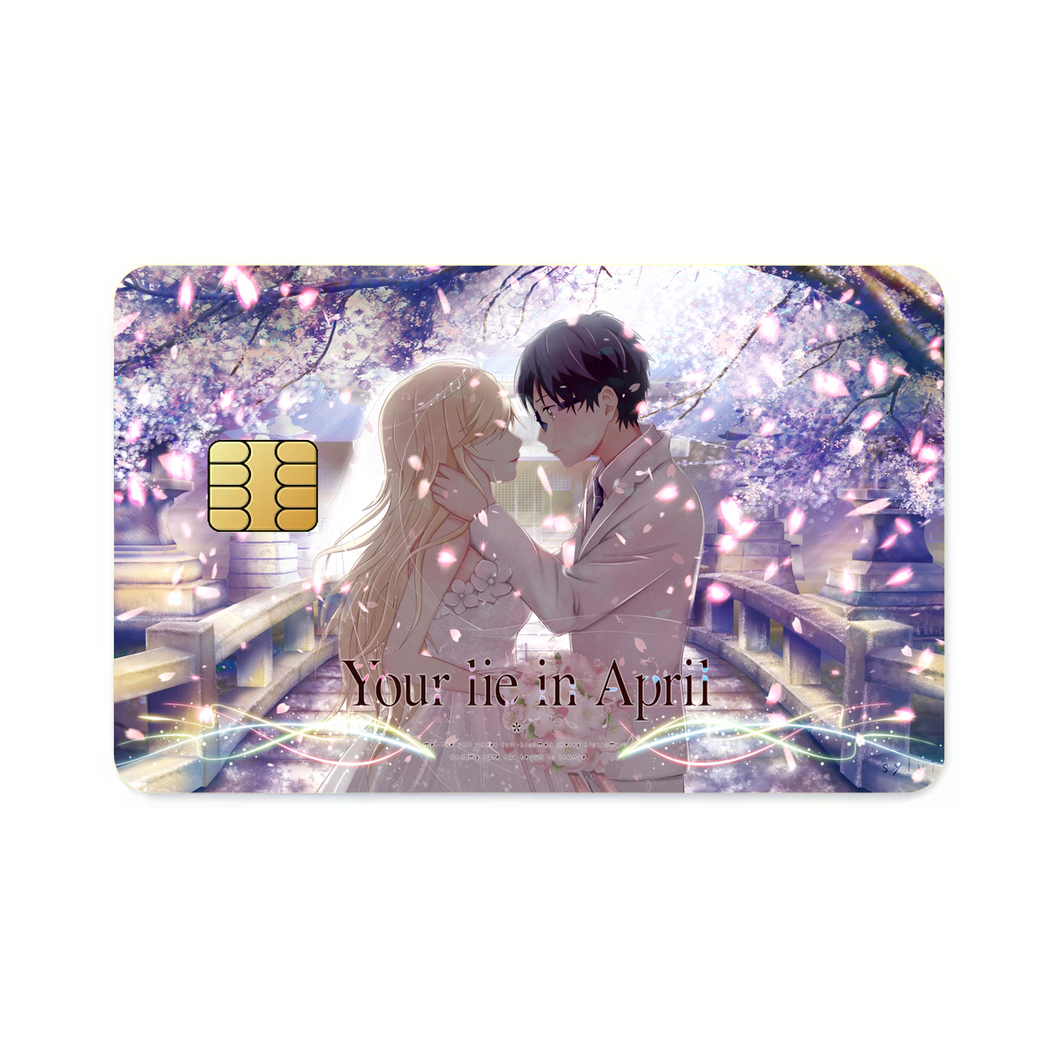 Anime Your Lie in April Credit Card Skins (4-in-1 Pack)
