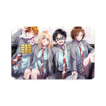 Load image into Gallery viewer, Anime Your Lie in April Credit Card Skins (4-in-1 Pack)
