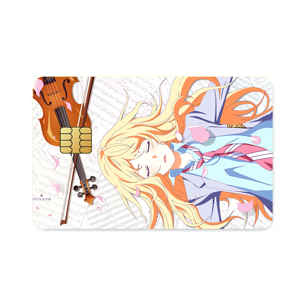 Anime Your Lie in April  Credit Card Skins (4-in-1 Pack)