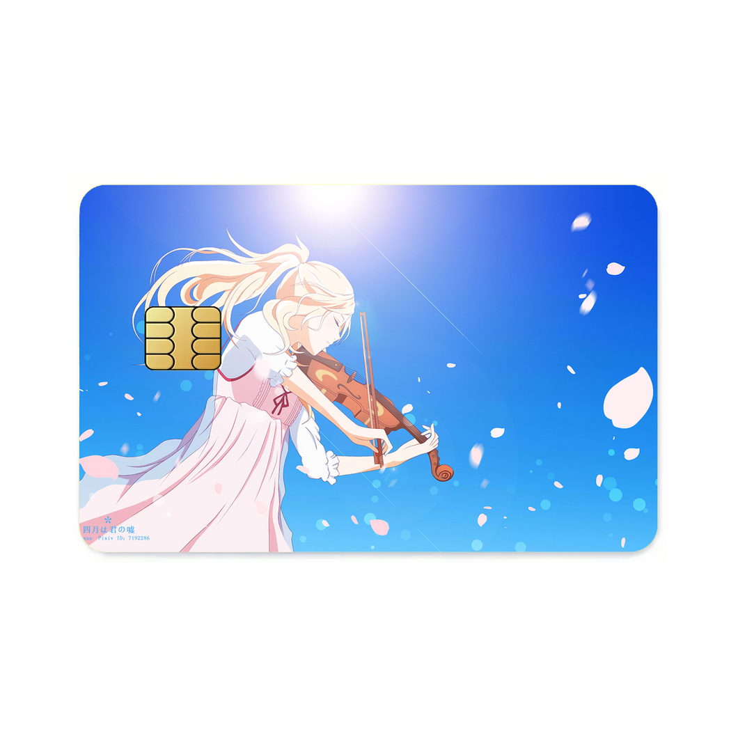 Anime Your Lie in April  Credit Card Skins (4-in-1 Pack)