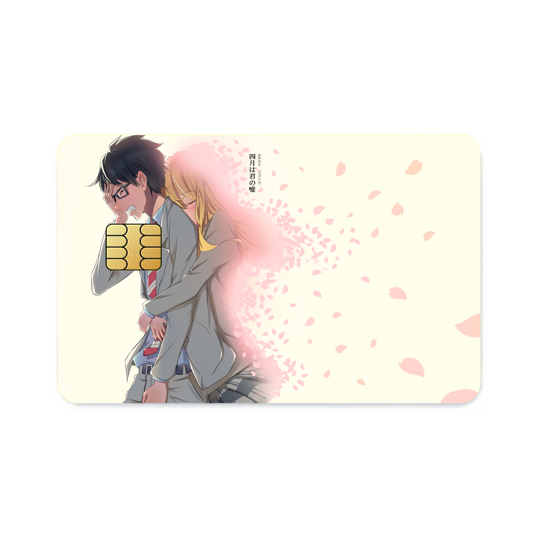 Anime Your Lie in April Credit Card Skins (4-in-1 Pack)