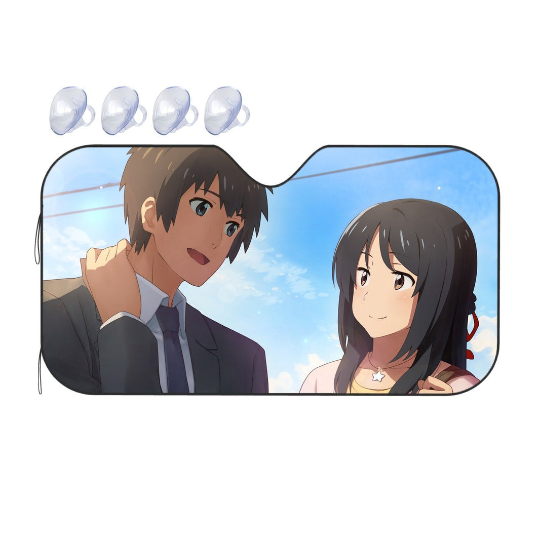 Anime Your Name. Car Sunshade