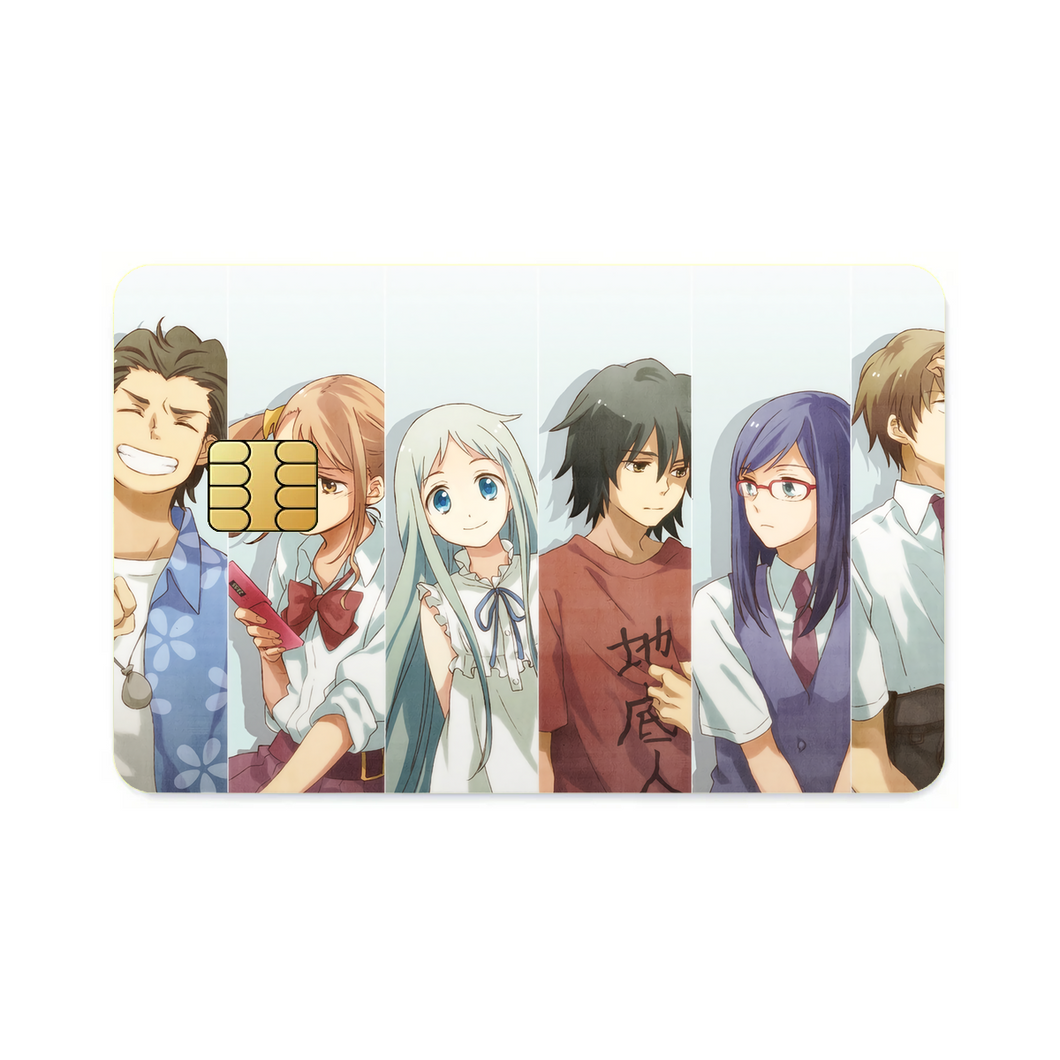 Anohana Meiko Honma, Jinta Yadomi, Naruko Anjou, Tetsudou Hisakawa, Chiriko Tsurumi  Credit Card Skins (4-in-1 Pack)