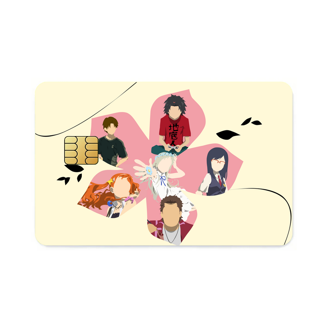 Anohana Meiko Honma, Jinta Yadomi, Naruko Anjou, Tetsudou Hisakawa, Chiriko Tsurumi  Credit Card Skins (4-in-1 Pack)