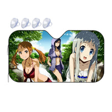 Load image into Gallery viewer, Anohana Meiko Honma, Naruko Anjou, Atsumu Matsuyuki  Car Sunshade
