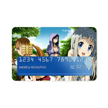 Load image into Gallery viewer, Anohana Meiko Honma, Naruko Anjou, Atsumu Matsuyuki  Credit Card Skins (4-in-1 Pack)
