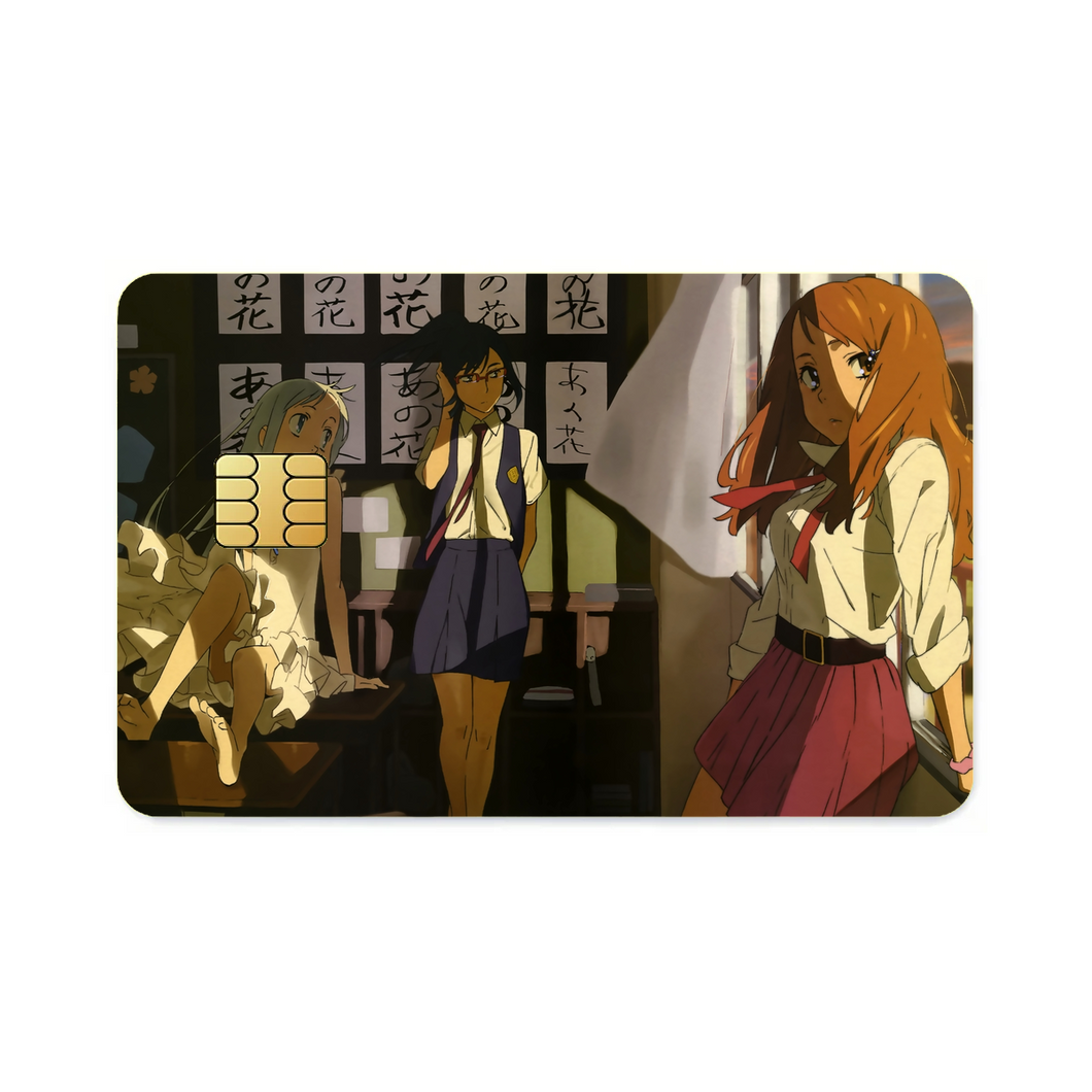 Anohana Meiko Honma, Naruko Anjou, Chiriko Tsurumi  Credit Card Skins (4-in-1 Pack)