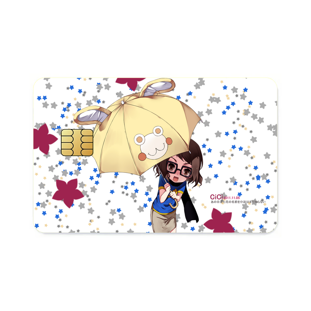 Anohana Naruko Anjou  Credit Card Skins (4-in-1 Pack)