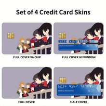 Load image into Gallery viewer, Another Mei Misaki, Kouichi Sakakibara, Izumi Akazawa, Naoya Teshigawara, Yuuya Mochizuki  Credit Card Skins (4-in-1 Pack)
