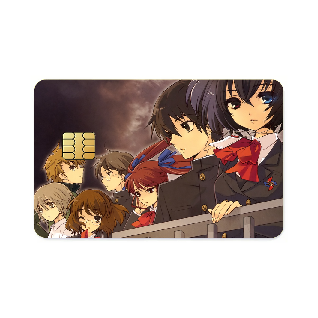 Another Mei Misaki, Kouichi Sakakibara, Izumi Akazawa, Naoya Teshigawara, Yuuya Mochizuki  Credit Card Skins (4-in-1 Pack)