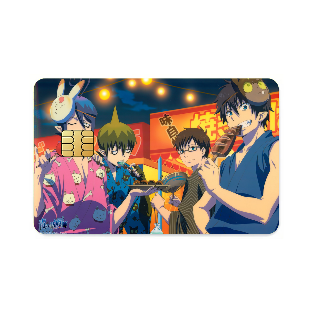 Ao No Exorcist  Credit Card Skins (4-in-1 Pack)
