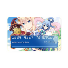 Load image into Gallery viewer, Aqua, Megumin and Darkness  Credit Card Skins (4-in-1 Pack)
