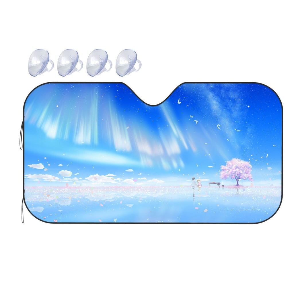 Arima and Kaori Car Sunshade