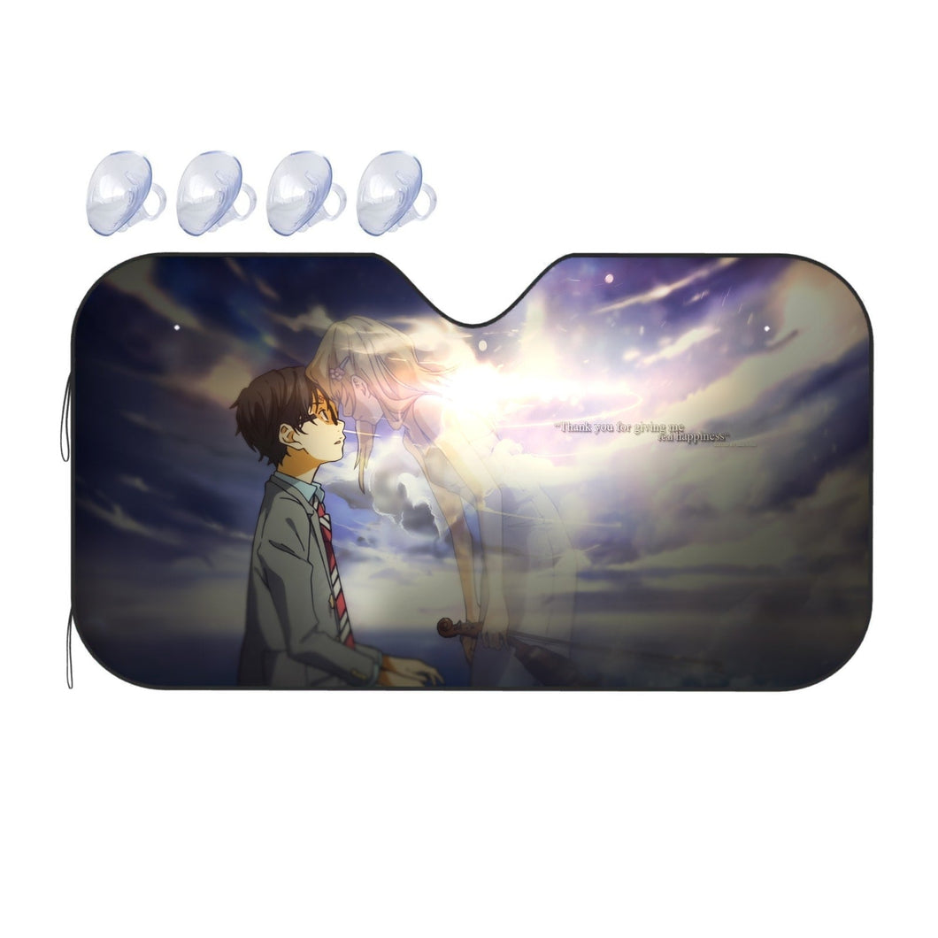 Arima and Kaori  Car Sunshade