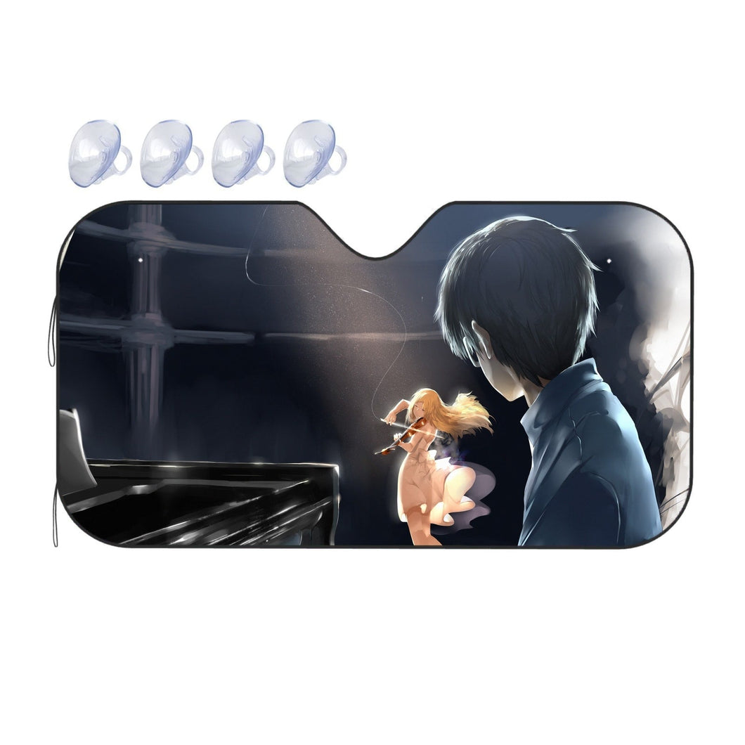 Arima and Kaori  Car Sunshade