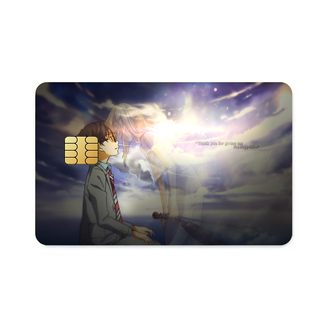 Arima and Kaori  Credit Card Skins (4-in-1 Pack)