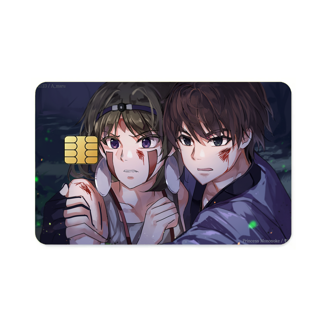 Ashitaka and Princess Mononoke Credit Card Skins (4-in-1 Pack)