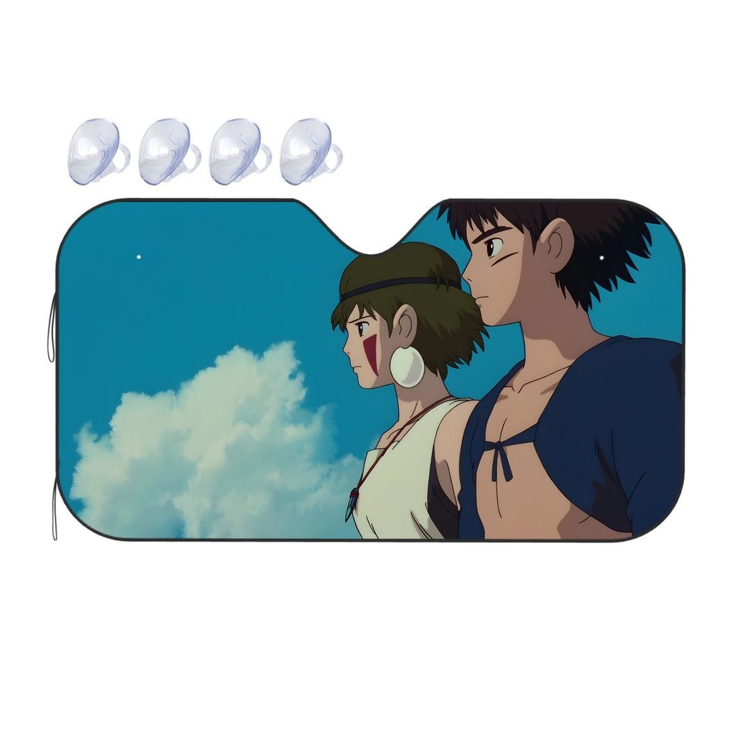 Ashitaka and San  Car Sunshade