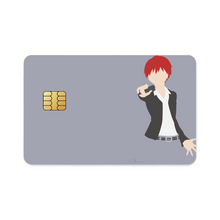 Load image into Gallery viewer, Assassination Classroom Karma Akabane  Credit Card Skins (4-in-1 Pack)
