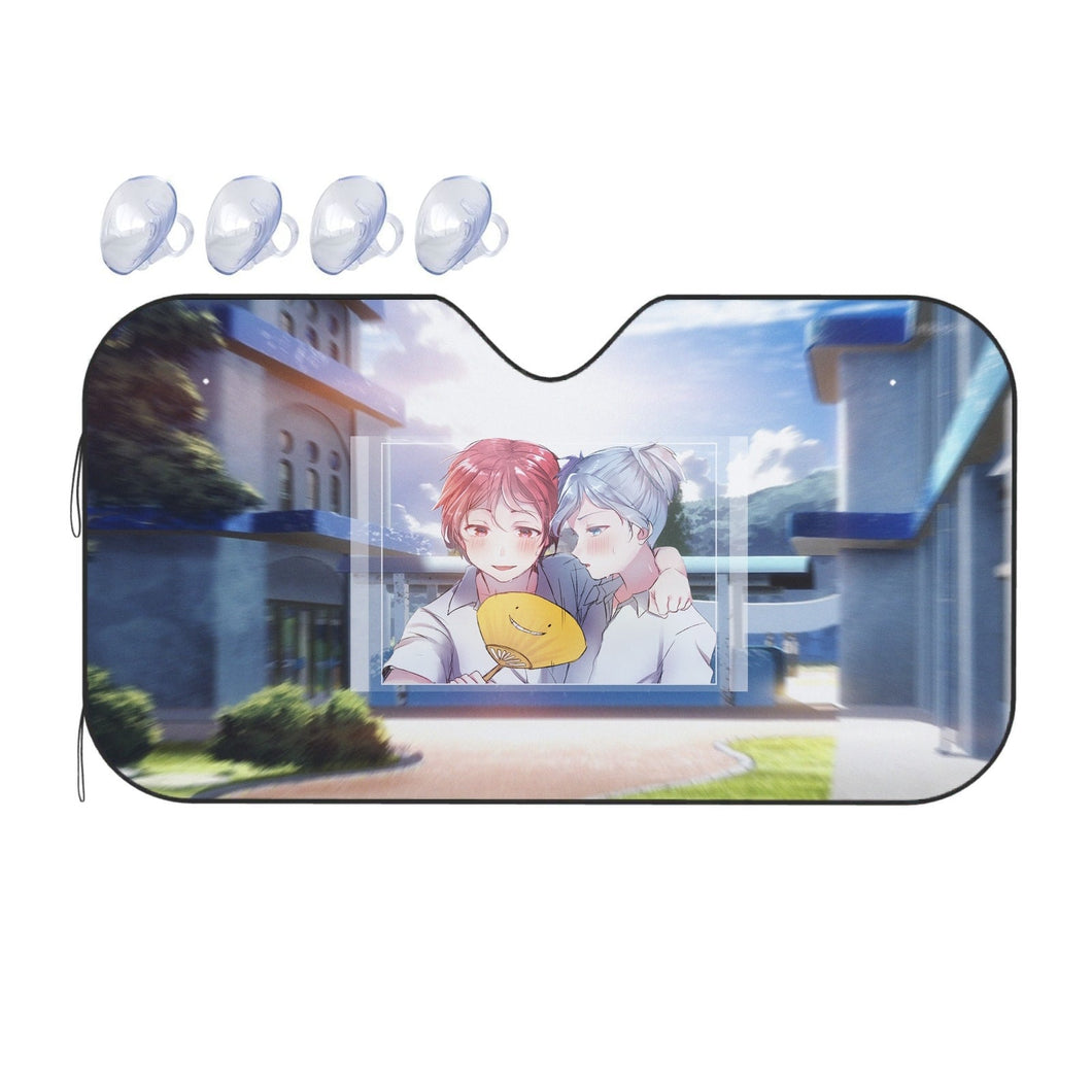 Assassination Classroom Karma Akabane, Nagisa Shiota  Car Sunshade