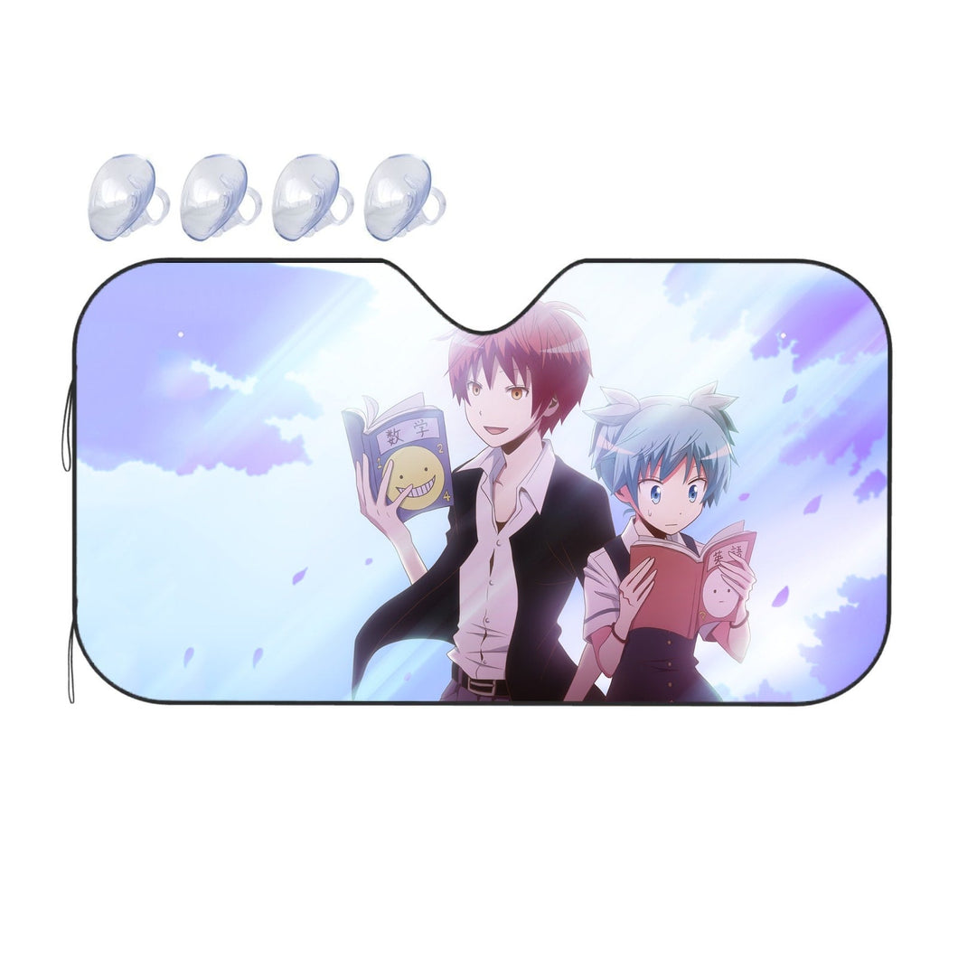 Assassination Classroom Karma Akabane, Nagisa Shiota  Car Sunshade
