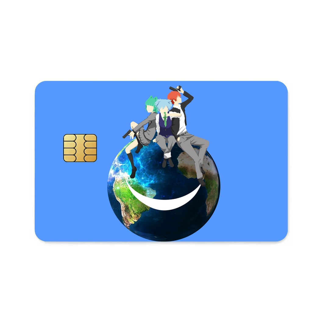 Assassination Classroom Karma Akabane, Nagisa Shiota, Kaede Kayano  Credit Card Skins (4-in-1 Pack)