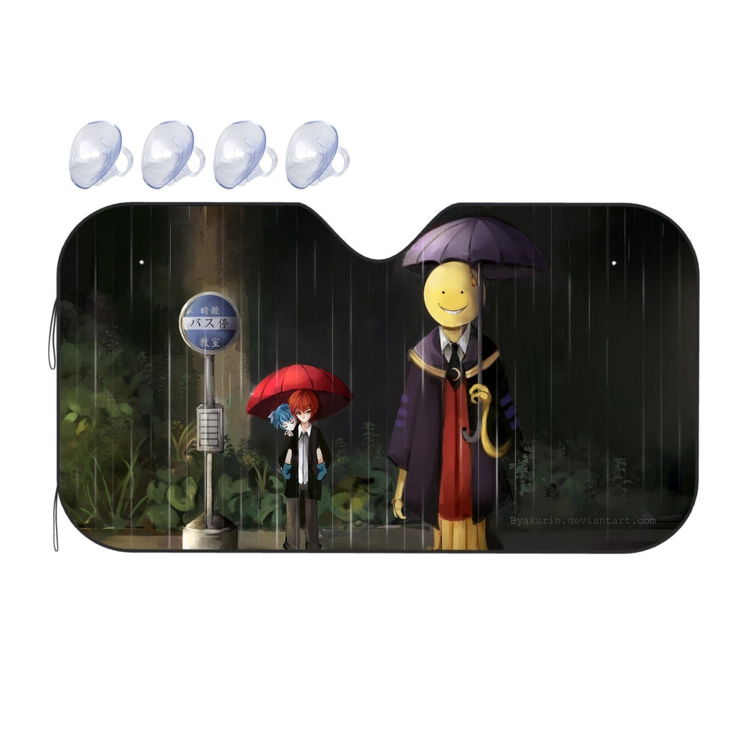 Assassination Classroom Koro-sensei, Karma Akabane, Nagisa Shiota  Car Sunshade