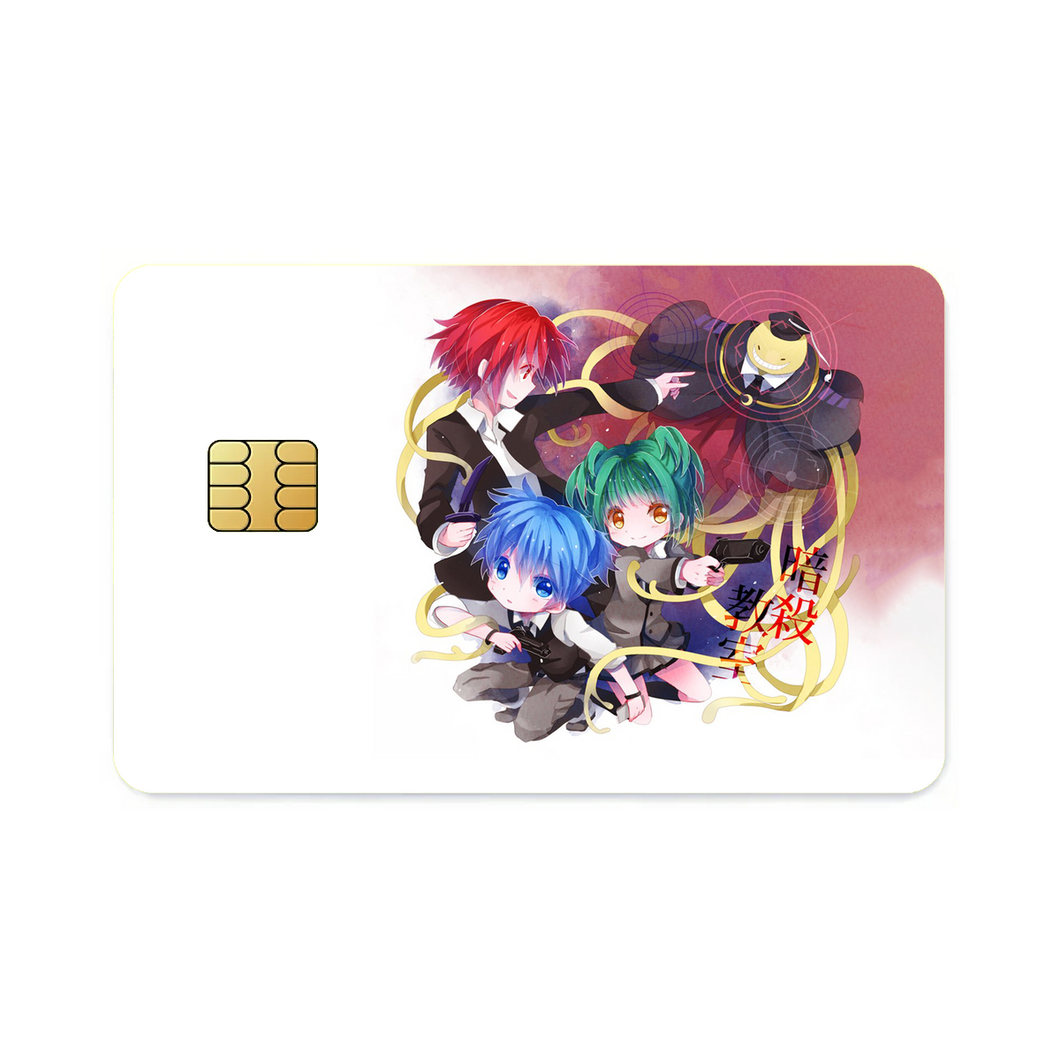 Assassination Classroom Koro-sensei, Karma Akabane, Nagisa Shiota, Kaede Kayano  Credit Card Skins (4-in-1 Pack)