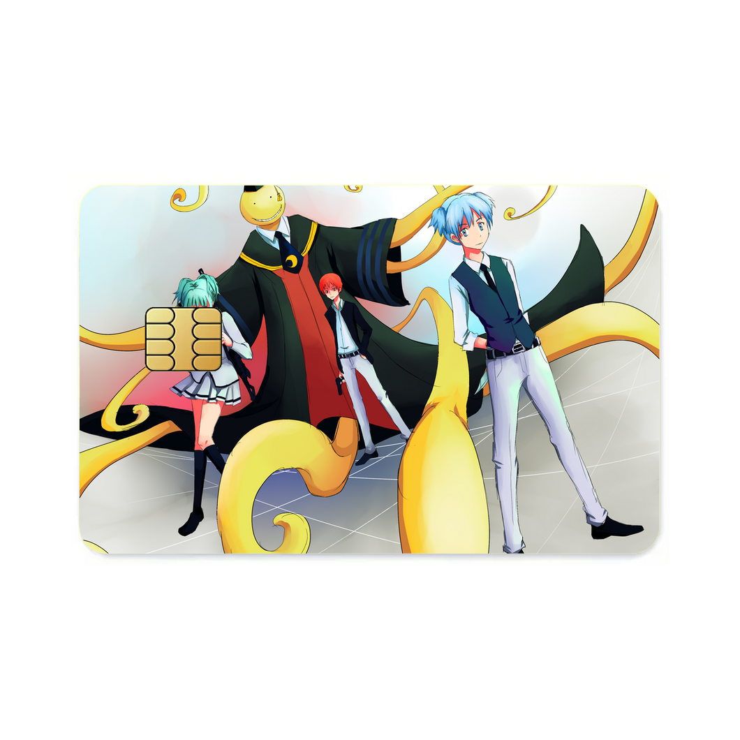 Assassination Classroom Koro-sensei, Karma Akabane, Nagisa Shiota, Kaede Kayano  Credit Card Skins (4-in-1 Pack)