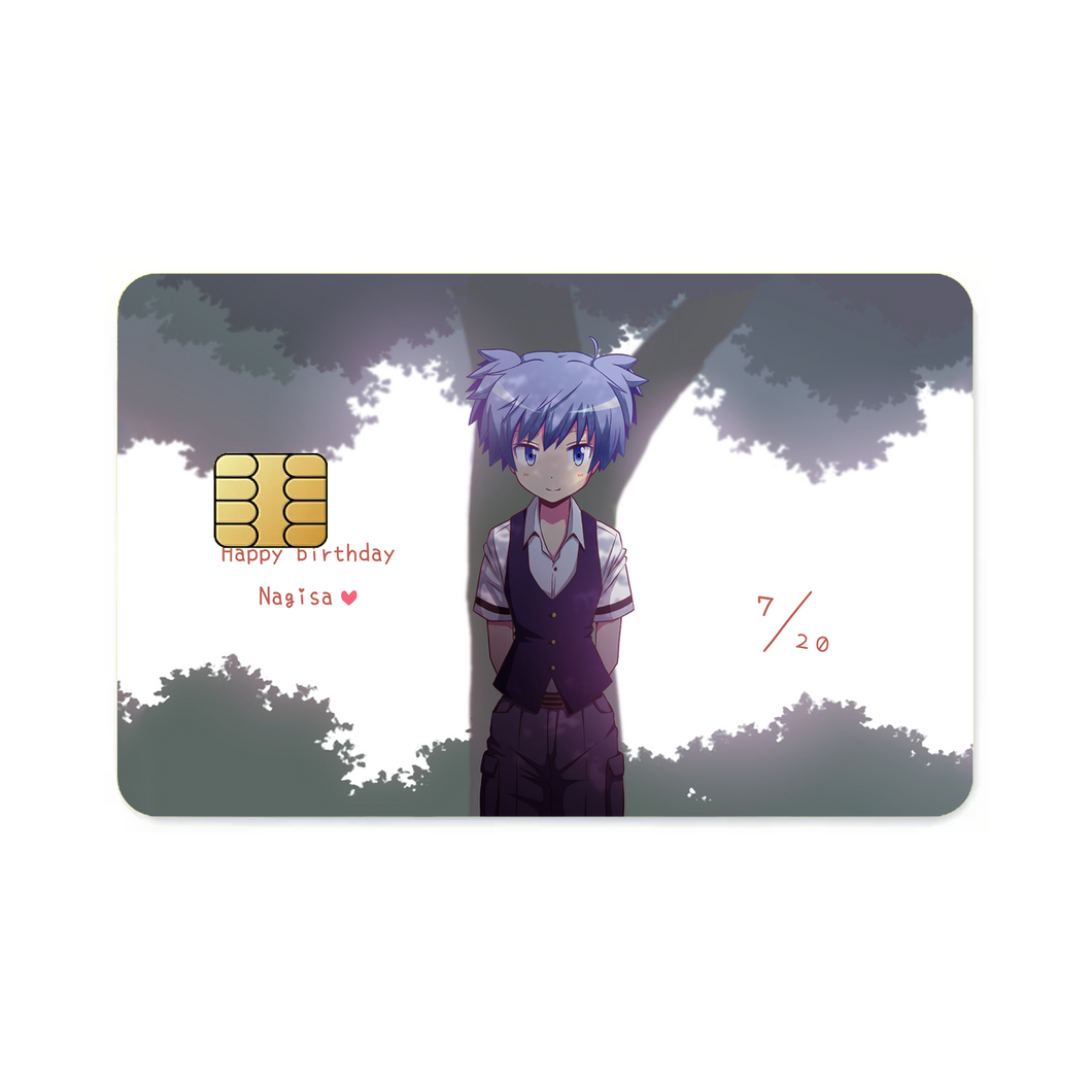 Assassination Classroom Nagisa Shiota  Credit Card Skins (4-in-1 Pack)