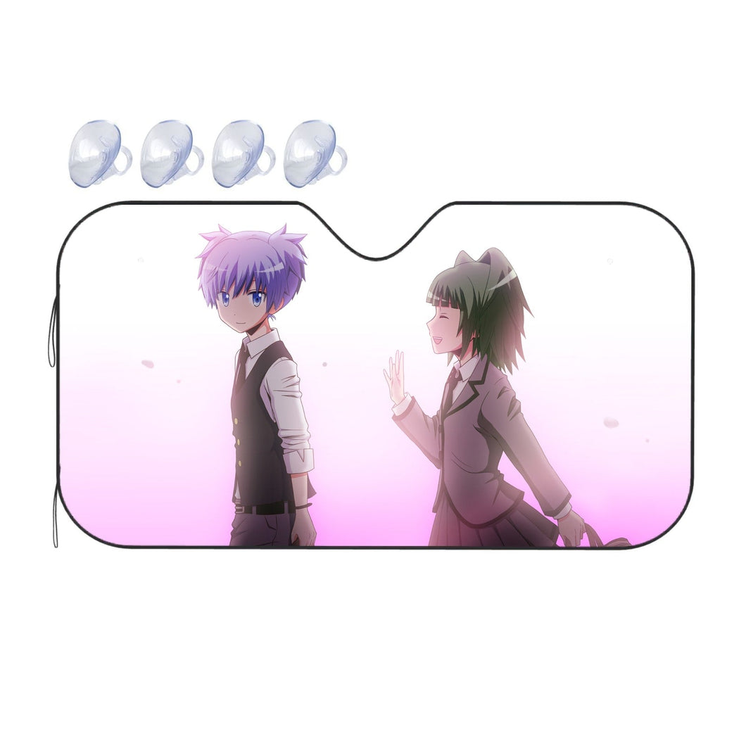 Assassination Classroom Nagisa Shiota, Kaede Kayano  Car Sunshade