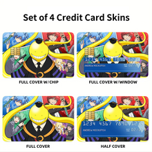 Load image into Gallery viewer, Assassination classroom&#39;s poster  Credit Card Skins (4-in-1 Pack)
