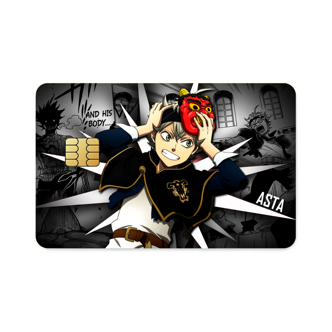 ASTA BLACK CLOVER  Credit Card Skins (4-in-1 Pack)