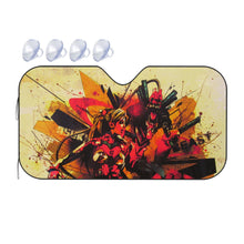 Load image into Gallery viewer, Asuka and Unit 02 Street Art  Car Sunshade
