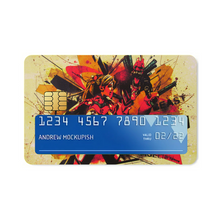 Load image into Gallery viewer, Asuka and Unit 02 Street Art  Credit Card Skins (4-in-1 Pack)
