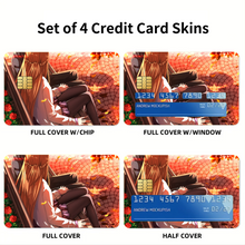 Load image into Gallery viewer, Asuna and Kirito (Watch the shadows)  Credit Card Skins (4-in-1 Pack)
