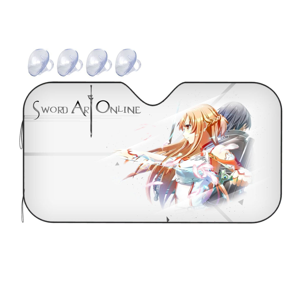 Asuna and Kiroto (Sword Art Online) Car Sunshade
