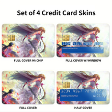 Load image into Gallery viewer, Asuna and Yui  Credit Card Skins (4-in-1 Pack)

