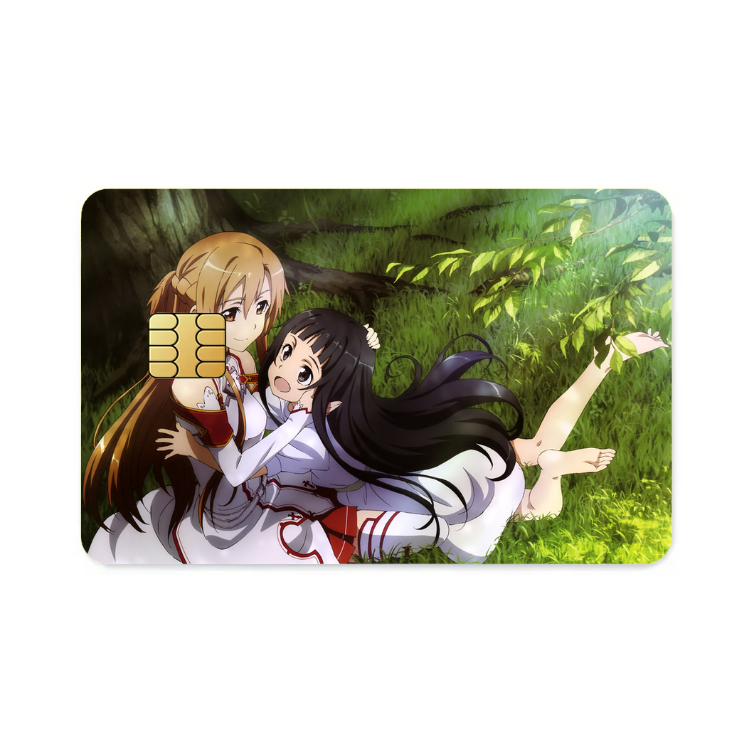Asuna and Yuuki Credit Card Skins (4-in-1 Pack)