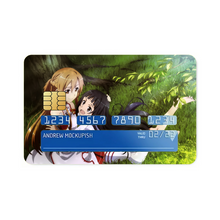 Load image into Gallery viewer, Asuna and Yuuki Credit Card Skins (4-in-1 Pack)
