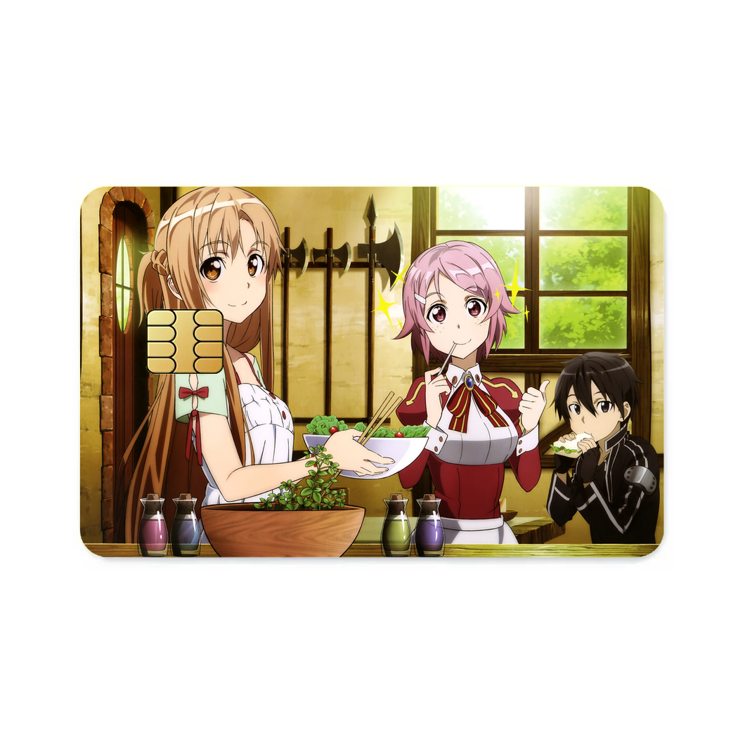Asuna, Lisbeth and Kirito  Credit Card Skins (4-in-1 Pack)