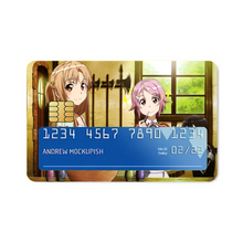 Load image into Gallery viewer, Asuna, Lisbeth and Kirito  Credit Card Skins (4-in-1 Pack)
