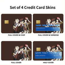 Load image into Gallery viewer, Atsushi - Ranpo - Dazai | Bungou Stray Dogs  Credit Card Skins (4-in-1 Pack)
