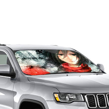 Load image into Gallery viewer, Attack of titan - Mikasa Car Sunshade
