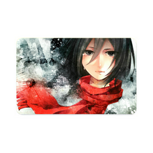 Load image into Gallery viewer, Attack of titan - Mikasa Credit Card Skins (4-in-1 Pack)
